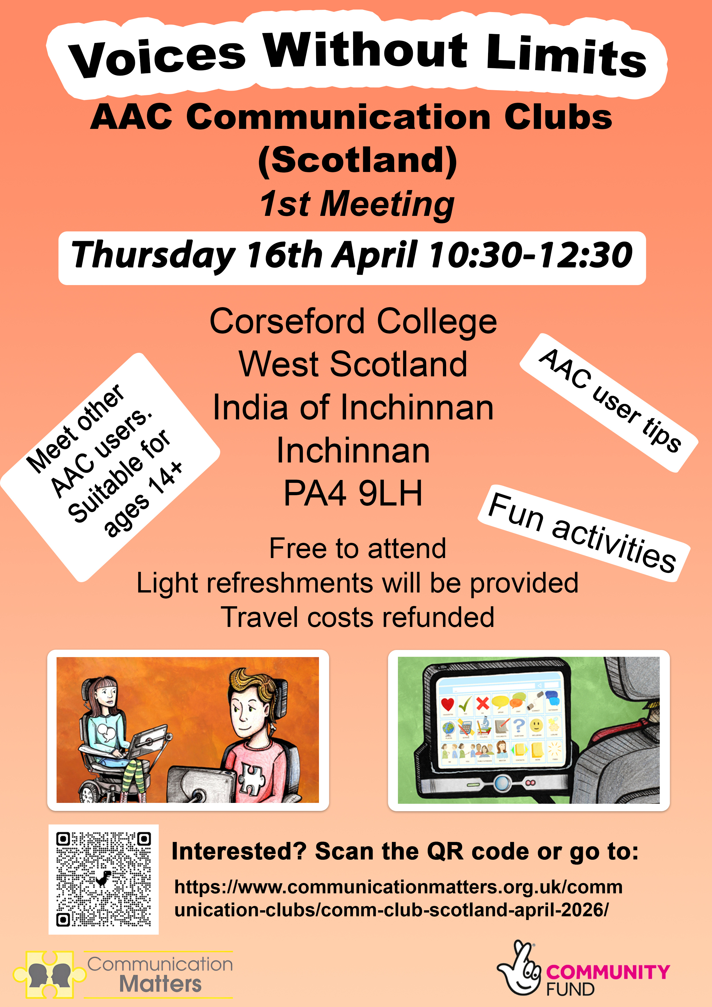 Communication Club Scotland flier